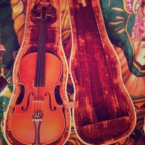 Wood Violin with case